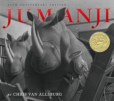 jumanji 30th   a caldecott award winner 1st edition chris van allsburg ,robin williams 0547608381,