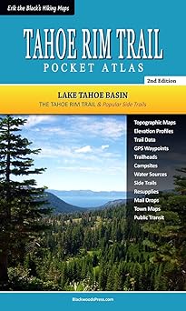 tahoe rim trail pocket atlas 1st edition erik asorson 1736727907, 978-1736727904