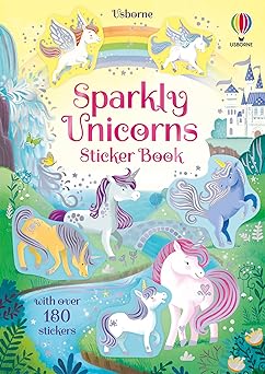 sparkly unicorns sticker book interactive unicorn activity with over 100 stickers for kids 1st edition