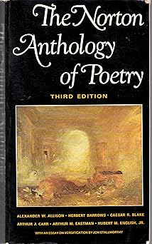 the norton anthology of poetry 1st edition herbert barrows caesar ,arthuir j carr arthur ,r blake ,alexader w