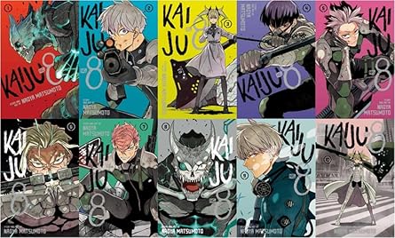 kaiju no 8 manga volumes 1 10 collection set 1st edition naoya matsumoto 0960126112, 978-0960126118