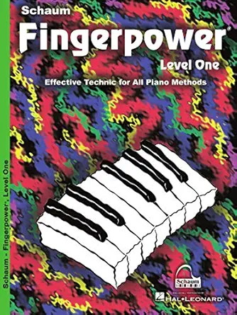 schaum fingerpower level 1 piano technique book beginner piano book for kids with finger strength exercises