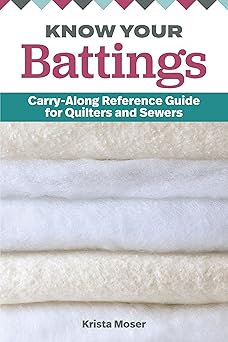 know your battings carry along reference guide for quilters and sewers handy resource to choosing and using
