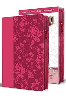 biblia reina valera 1960 letra grande sa mil piel fucsia cremallera a ndice manual / spanish bible rvr 1960