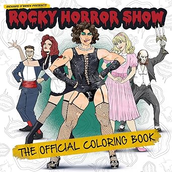 rocky horror show the official coloring book 1st edition titan books 1835411355, 978-1835411353