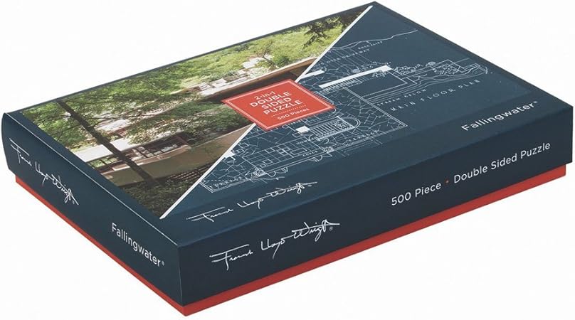 galison frank lloyd wright fallingwater 2 sided 500 piece puzzle 1st edition author follow 0735349606