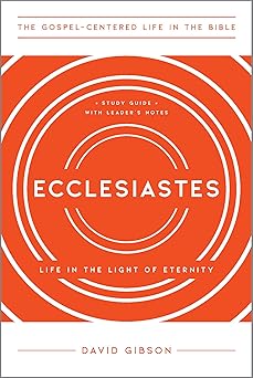 ecclesiastes life in the light of eternity study guide with leaders notes 1st edition david gibson