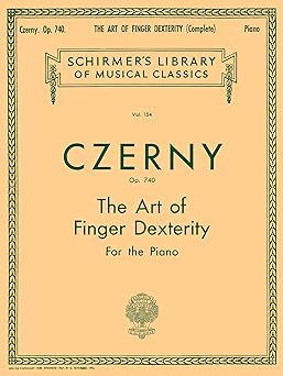 czerny art of finger dexterity for the piano op 740 1st edition max vogrich ,carl czerny 0793553091,