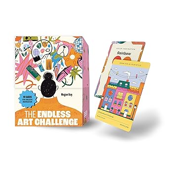 the endless art challenge card deck 90 creativity prompt cards for never ending art inspiration 1st edition