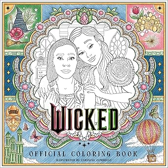 wicked official coloring book 1st edition carolina zambrano 0063413825, 978-0063413825