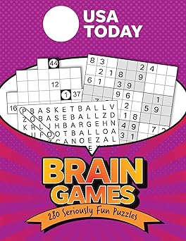usa today brain games 280 seriously fun puzzles 1st edition usa today 1524884871, 978-1524884871