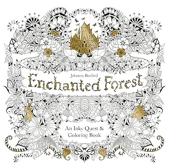 enchanted forest an inky quest and coloring book 1st edition johanna basford 1780674880, 978-1780674889