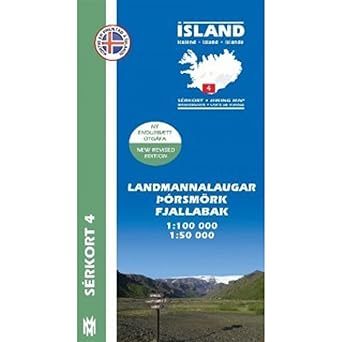 island serkort 04 landmannalaugar porsma rk 1 100 000 1st edition ma l og menning 997933035x, 978-9979330356