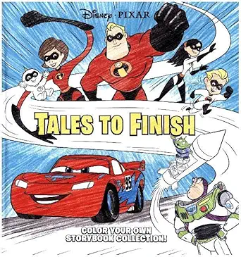 disney pixar storybook collection tales to finish color your own storybook collection 1st edition disney