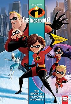 disney/pixar incredibles and incredibles 2 the story of the movies in comics 1st edition disney 1506717608,