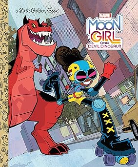 moon girl and devil dinosaur little golden book 1st edition frank berrios ,golden books 0593564960,