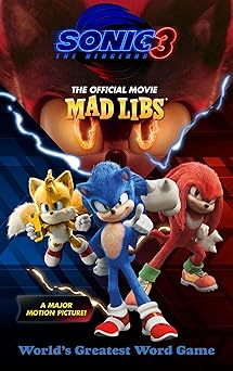 sonic the hedgehog 3 the official movie mad libs 1st edition mickie matheis 0593889436, 978-0593889435