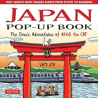 japan pop up book the comic adventures of neko the cat 1st edition sam ita 4805316497, 978-4805316498
