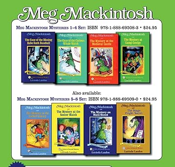 meg mackintosh mysteries set books 1 4 1st edition lucinda landon 1888695080, 978-1888695083