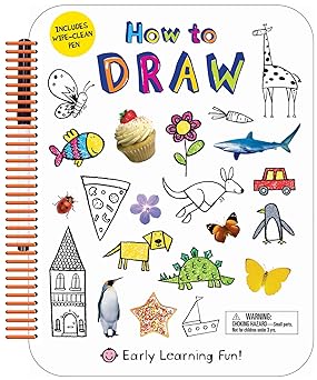 how to draw includes wipe clean pen 1st edition roger priddy 0312519621, 978-0312519629