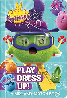 sunny bunnies play dress up a mix and match board book for kids ages 2a 5 lift the flap creative play costume