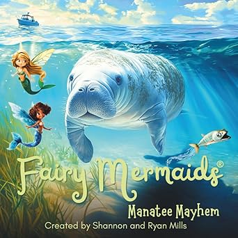 fairy mermaids manatee mayhem 1st edition shannon mills ,ryan mills 1967268010, 978-1967268016