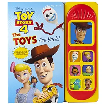 disney pixar toy story 4 woody buzz lightyear bo peep and more the toys are back sound book pi kids 1st