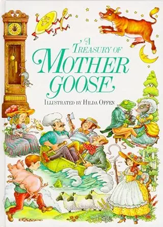a treasury of mother goose 1st edition hilda offen 0671501186, 978-0671501181