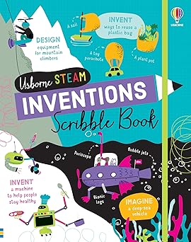 inventions scribble book 1st edition usborne ,petra baan 1835405754, 978-1835405758