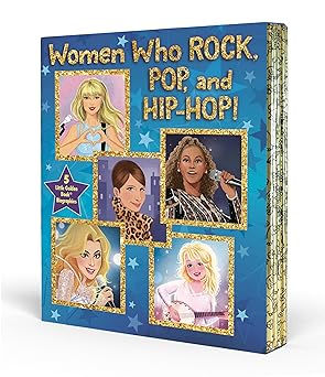 women who rock pop and hip hop a little golden book biography boxed set 1st edition various 0593814584,