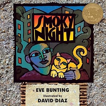smoky night 1st edition eve bunting ,david diaz 0152018840, 978-0152018849