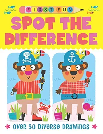 first fun spot the difference over 50 diverse drawings the perfect first seek and find book for kids ages 4 6