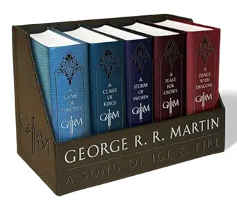 a game of thrones / a clash of kings / a storm of swords / a feast for crows / a dance with dragons set of 5