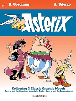 asterix omnibus vol 5 collecting asterix and the cauldron asterix in spain and asterix and the roman agent