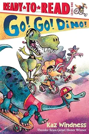 go go dino ready to read level 1 1st edition kaz windness 1665944269, 978-1665944267