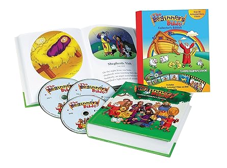 beginners bible   timeless childrens stories with audio cds and dvds 1st edition zondervan 0310747341,