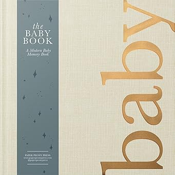 the baby memory book beautiful modern baby book and scrapbook for babys first years to track special moments