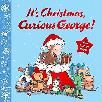 ita s christmas curious george includes 7 fold out flaps for interactive fun 1st edition h a rey 0063381850,