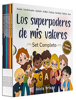 los superpoderes de mis valores juego de 8 libros 1st edition alicia ortego 1959284290, 978-1959284291