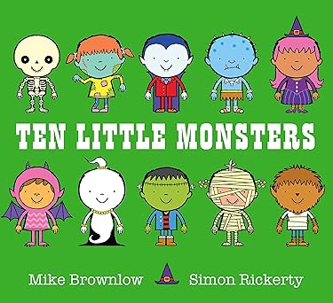 ten little monsters paperback sep 08 2016 mike brownlow 1st edition mike brownlow 1408334038, 978-1408334034