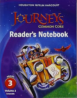 houghton mifflin harcourt journeys common core readers notebook consumable volume 2 grade 3 houghton mifflin