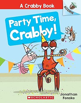 party time crabby an acorn book 1st edition jonathan fenske 1338767941, 978-1338767940