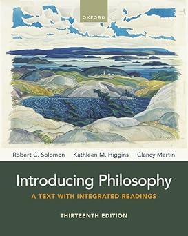 introducing philosophy a text with integrated readings 1st edition robert c solomon ,kathleen m higgins