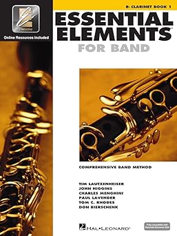 essential elements for band a bb clarinet book 1 with eei beginner clarinet sheet music and online resources