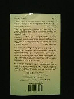 a tempest based on shakespeares the tempest adaptation for a black theatre 1st edition aima c ca c saire