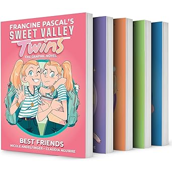 sweet valley twins series set of 5 graphic novel books best friends teachers pet choosing sides the haunted