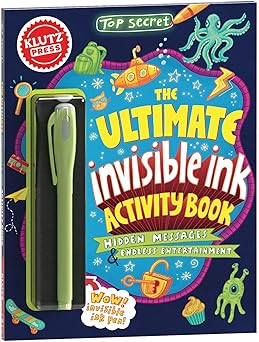 top secret the ultimate invisible ink activity book 1st edition editors of klutz 133874528x, 978-1338745283