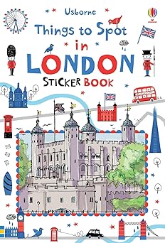 things to spot in london sticker book paperback various 1st edition nill 1409586057, 978-1409586050