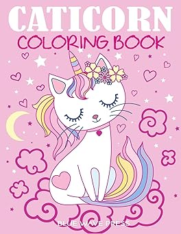 caticorn coloring book 1st edition blue wave press 1949651746, 978-1949651744