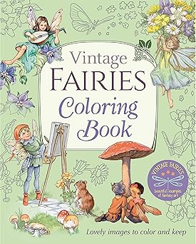 vintage fairies coloring book lovely images to color and keep 1st edition margaret tarrant ,molly brett